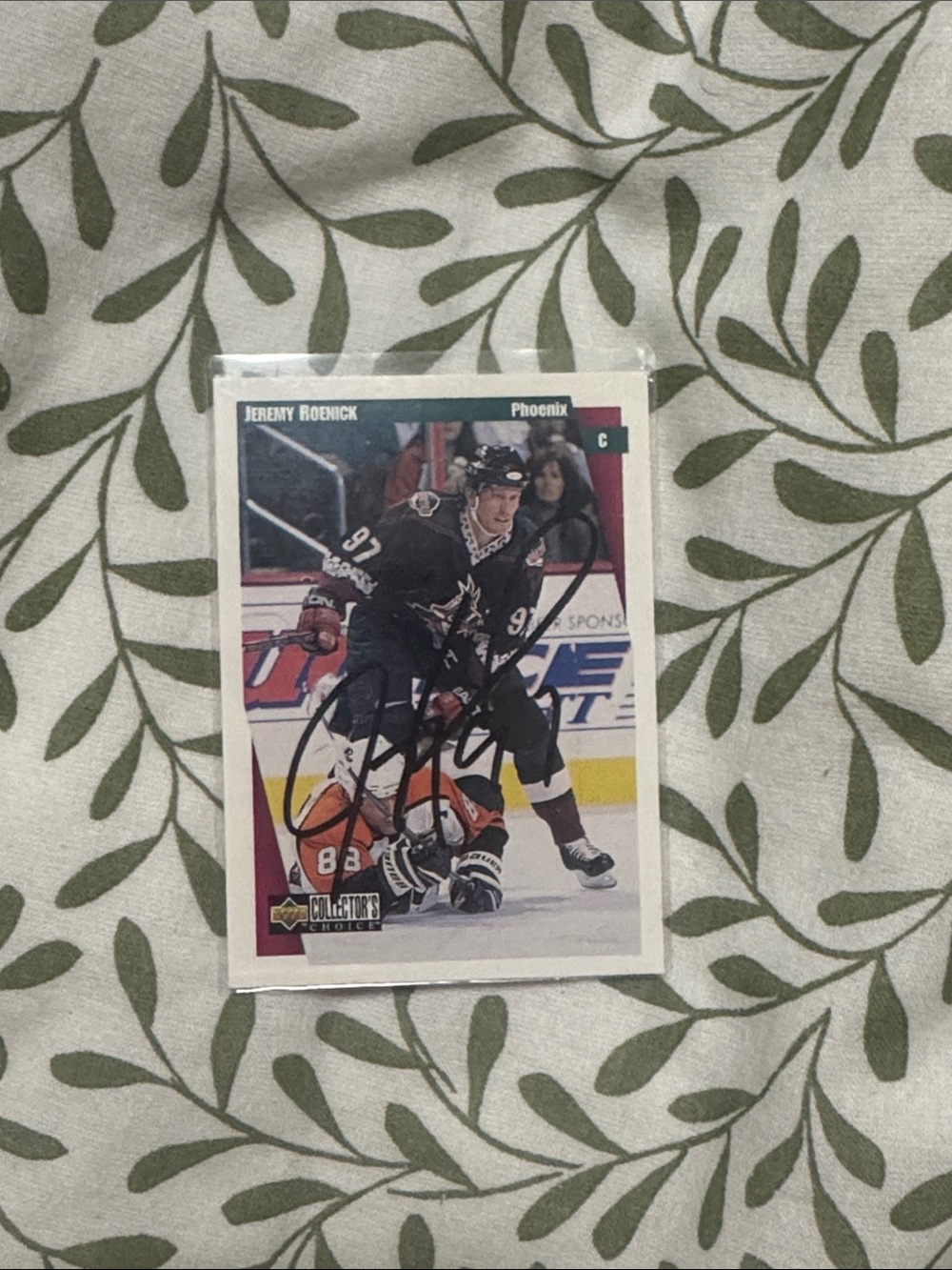 Jeremy roenick signed hockey card